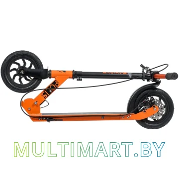 Самокат Novatrack Polis Disc 200DB.POLIS.OR20 (черный/оранжевый, 2020) картинка 5